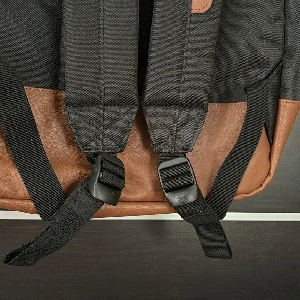 Herschel Black and Tan Heritage Backpack 21.5L